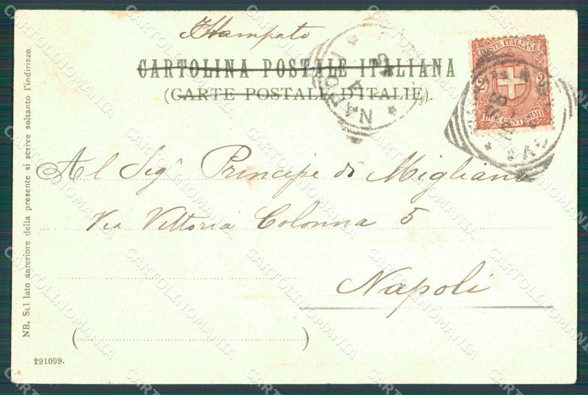 Genova Città Faro Wielandt cartolina XB5382 – retro