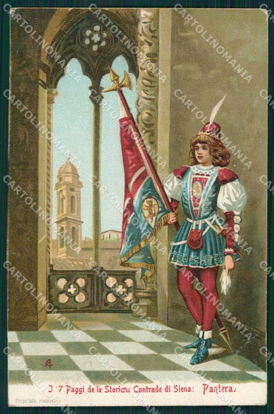 Siena Città Palio cartolina XB5383 – fronte