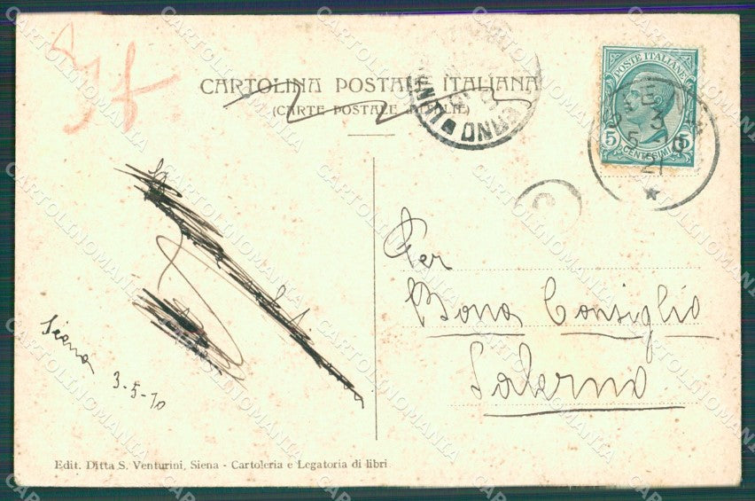 Siena Città Palio cartolina XB5383 – retro