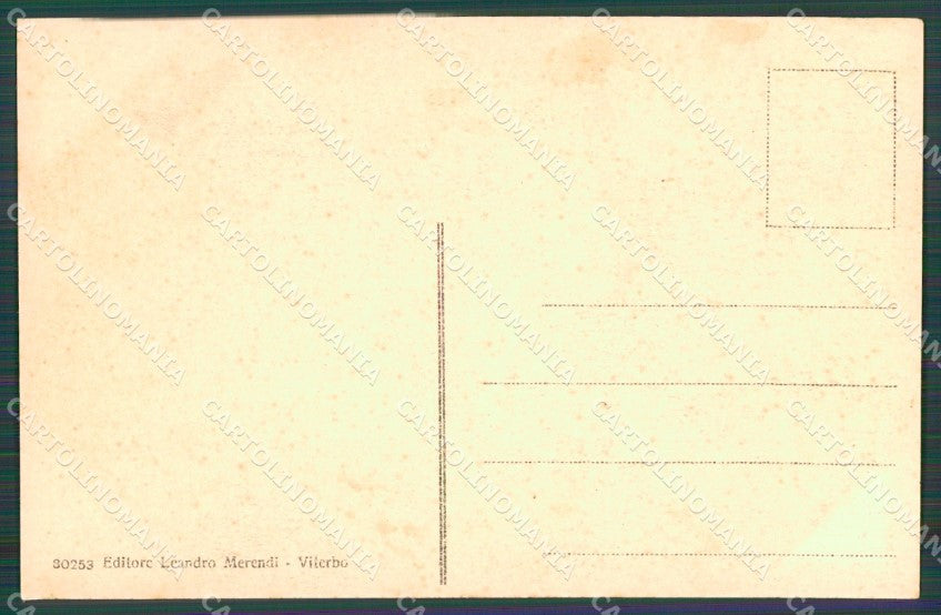 Viterbo Bagnaia Fontane delle Fate cartolina XB5402 – retro