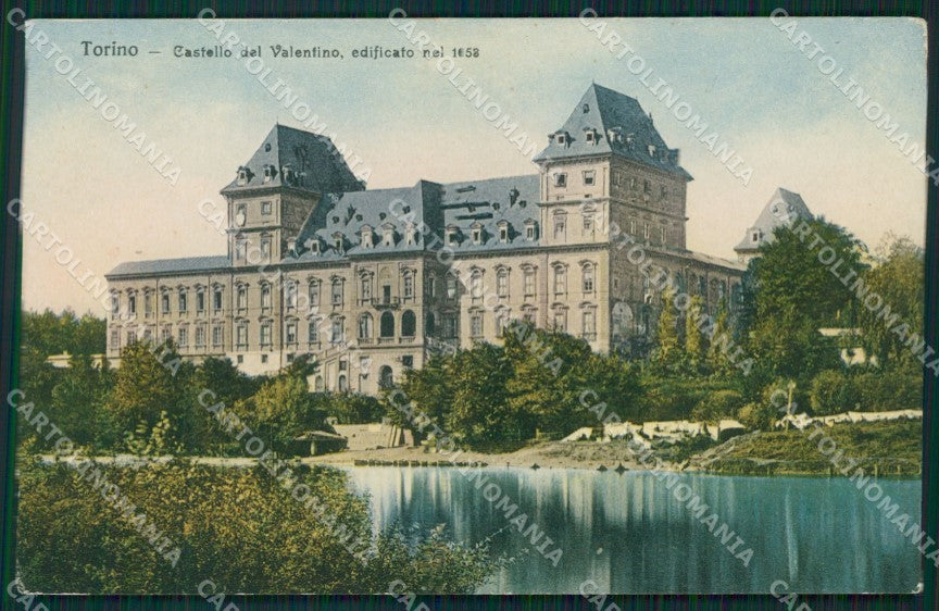 Torino Città Castello Valentino cartolina XB5410 – fronte