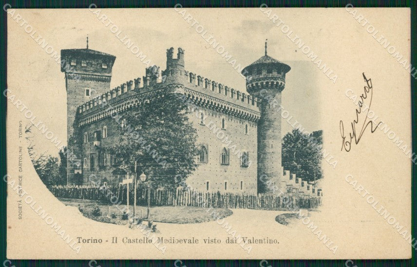Torino Città Castello Medioevale cartolina XB5413 – fronte
