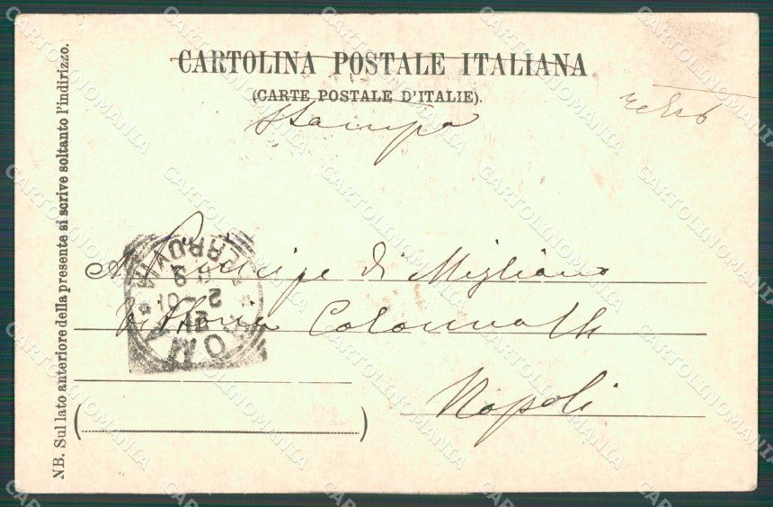 Roma Città Canova Amore e Psiche cartolina XB5419 – retro