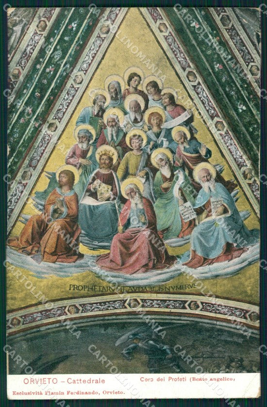 Terni Orvieto Duomo Beato Angelico PIEGHINA cartolina XB5438 – fronte