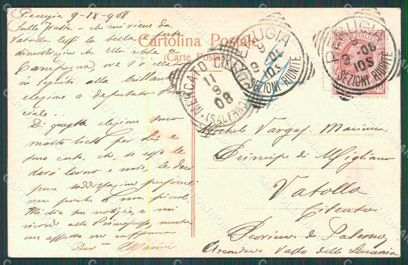Terni Orvieto Duomo Luca Signorelli cartolina XB5440 – retro