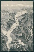 Verbania Stresa Lago Maggiore Mappa cartolina XB5462 – fronte
