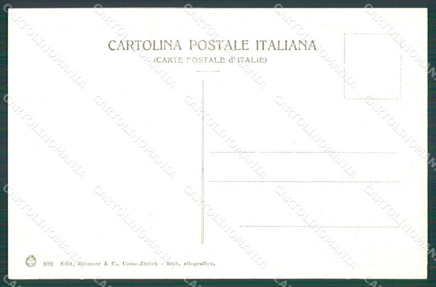 Verbania Stresa Lago Maggiore Mappa cartolina XB5462 – retro