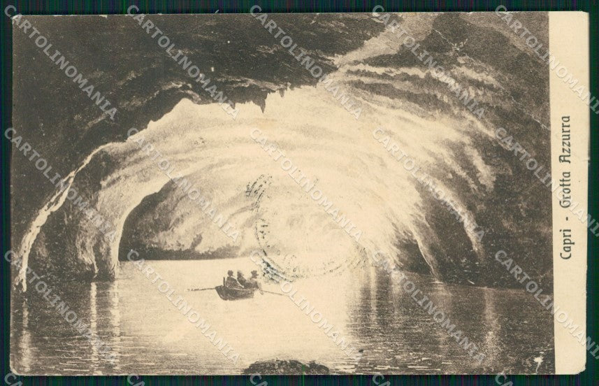 Napoli Capri Grotta Azzurra PIEGA cartolina XB5469 – fronte