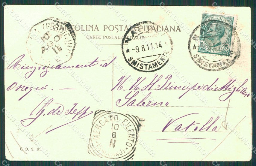 Napoli Capri Grotta Azzurra PIEGA cartolina XB5469 – retro