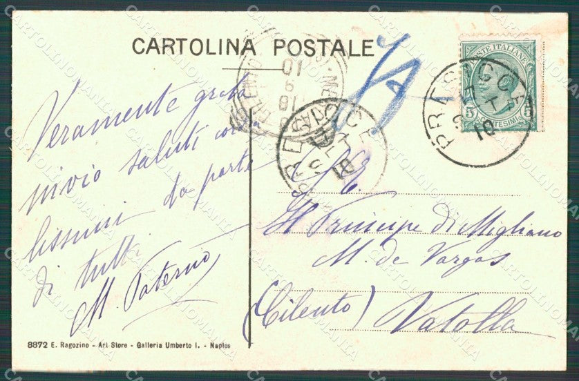 Napoli Città Chiesa San Martino cartolina XB5487 – retro