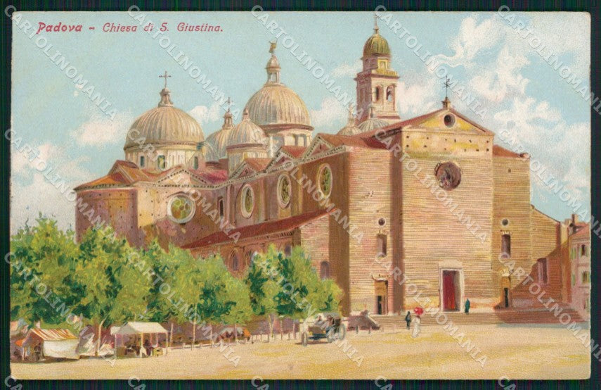 Padova Città Chiesa San Giustina cartolina XB5509 – fronte