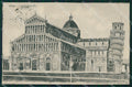 Pisa Città Cattedrale PIEGA cartolina XB5512 – fronte