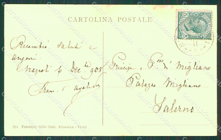 Frosinone Cassino Montecassino cartolina XB5540 – retro