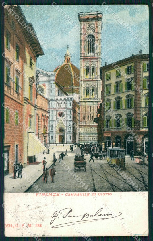 Firenze Città Campanile di Giotto cartolina XB5561 – fronte