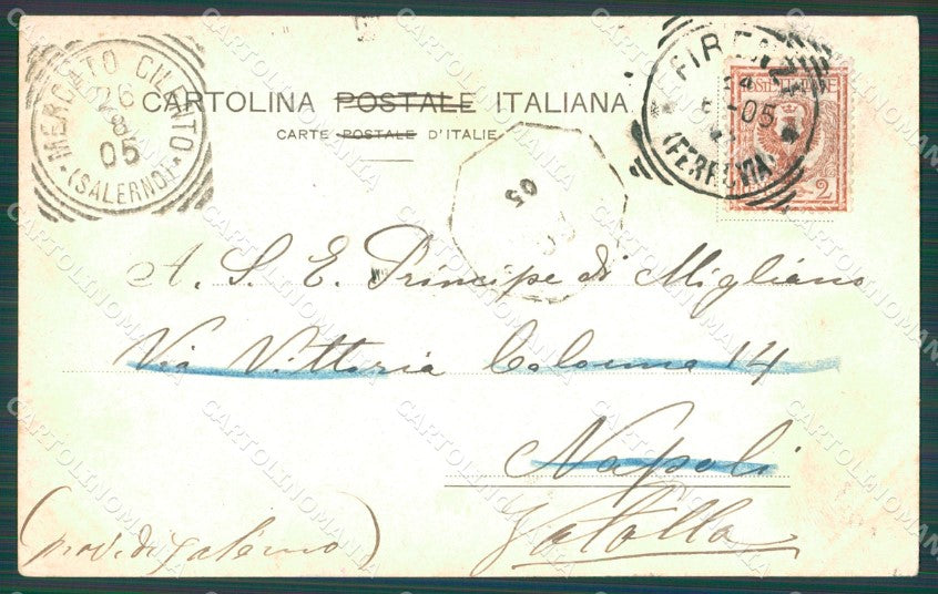 Firenze Città Campanile di Giotto cartolina XB5561 – retro