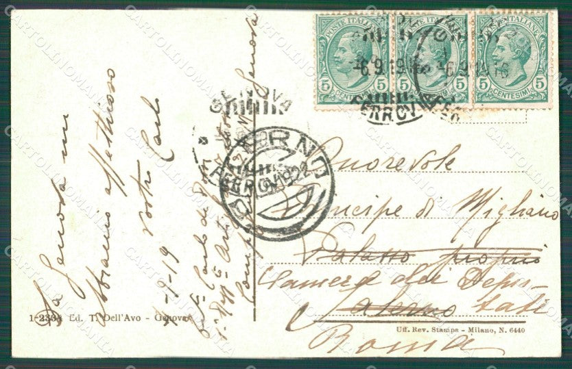 Genova Città La Lanterna cartolina XB5563 – retro