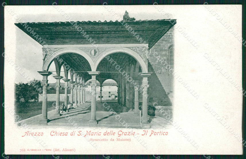 Arezzo Città Chiesa Santa Maria Grazie Alterocca 768 cartolina XB5566 – fronte