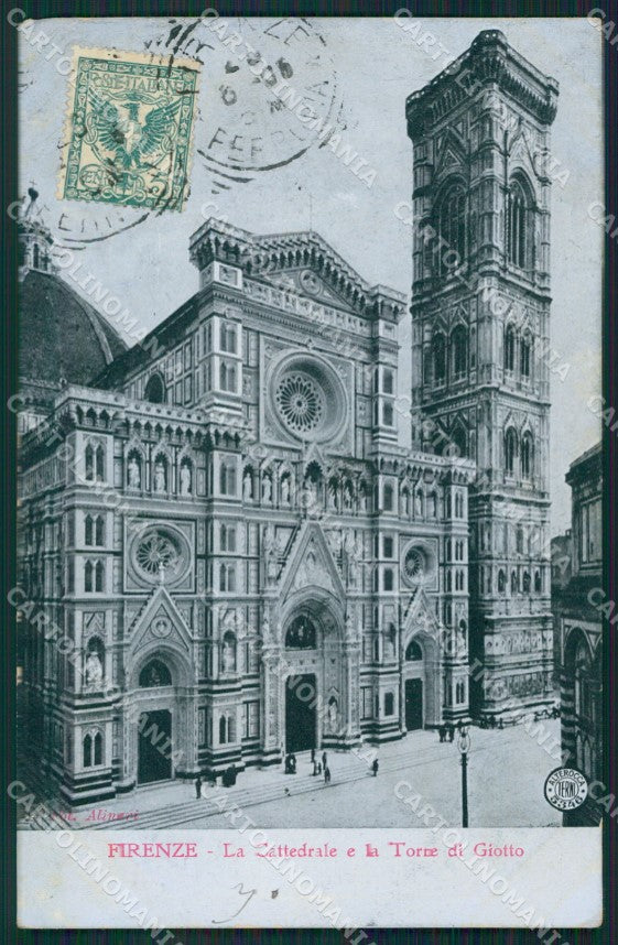 Firenze Città Cattedrale Torre di Giotto Alterocca 5346 cartolina XB5573 – fronte