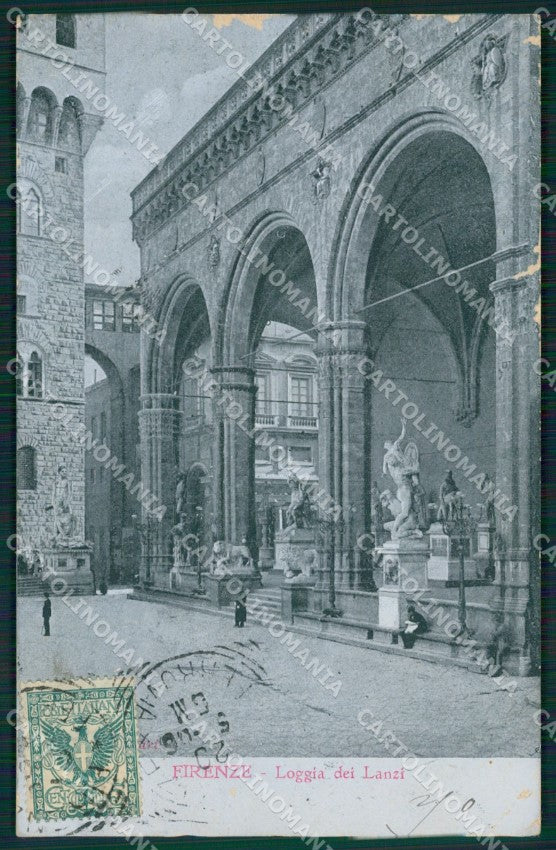 Firenze Città Loggia dei Lanzi ABRASA Alterocca cartolina XB5581 – fronte
