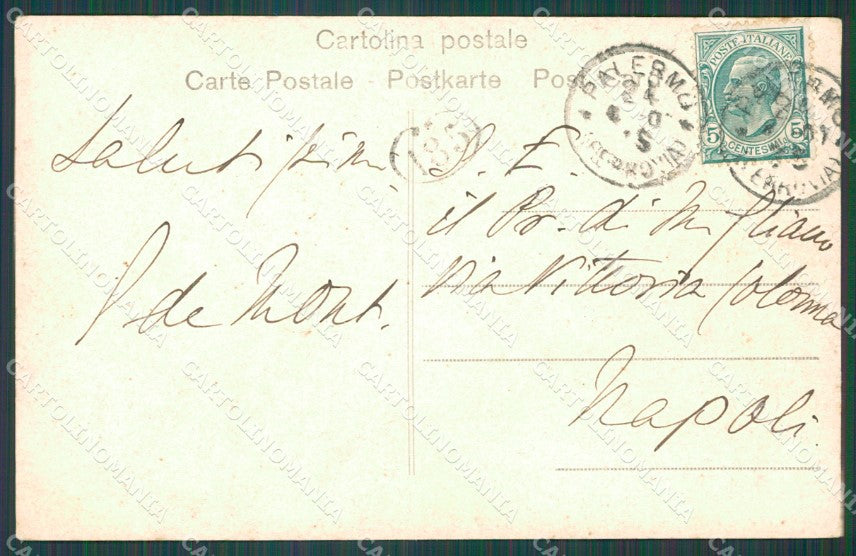 Palermo Città Foro Italico Monte Pellegrino Alterocca 2897 cartolina XB5584 – retro