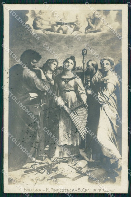 Bologna Pinacoteca Santa Cecilia Raffaello PIEGHE Foto cartolina XB5610 – fronte