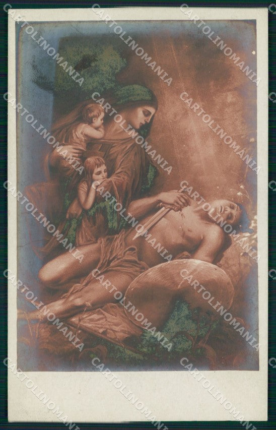 Propaganda Colonie Orfani Guerra Mussolini Firenze Foto cartolina XB5619 – fronte