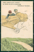 WW1 WWI Propaganda Italiana Anti German Aviazione cartolina XB5651 – fronte
