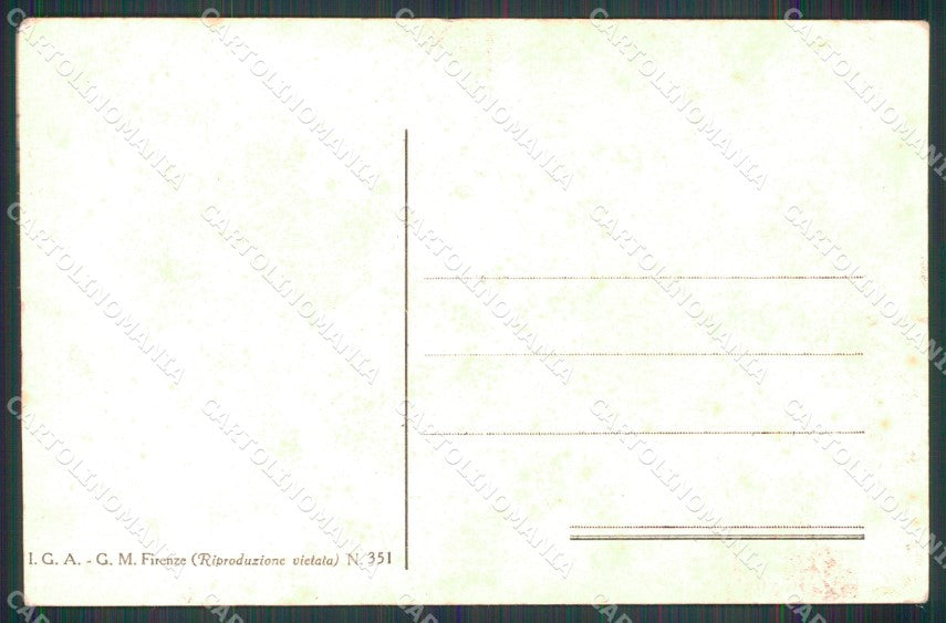 WW1 WWI Propaganda Italiana Anti German Aviazione cartolina XB5651 – retro