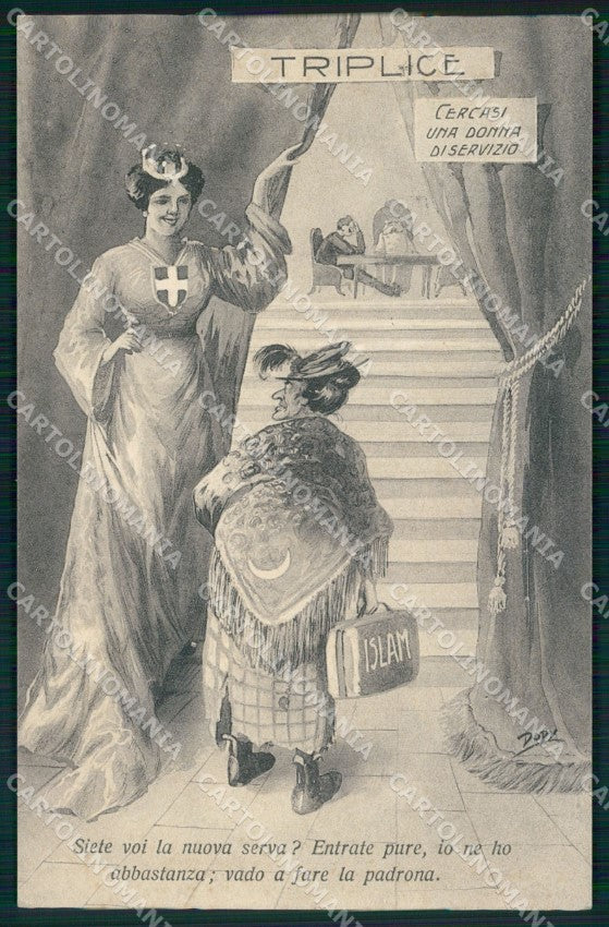 WW1 WWI Propaganda Italiana Dody cartolina XB5653 – fronte