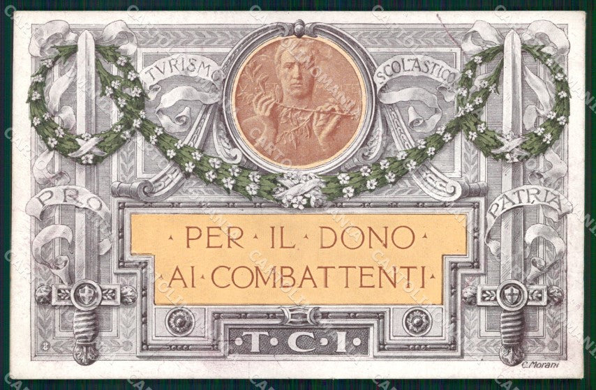 WW1 WWI Propaganda TCI Turismo Scolastico Pro Patria Morani cartolina XB5719 – fronte