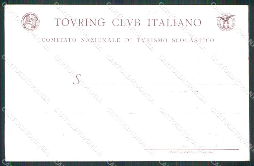 WW1 WWI Propaganda TCI Turismo Scolastico Pro Patria Morani cartolina XB5719 – retro