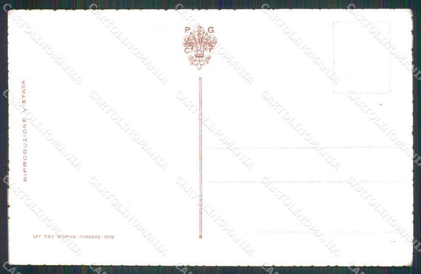 WW1 WWI Propaganda Trento Trieste Dalmazia Italicus cartolina XB5720 – retro