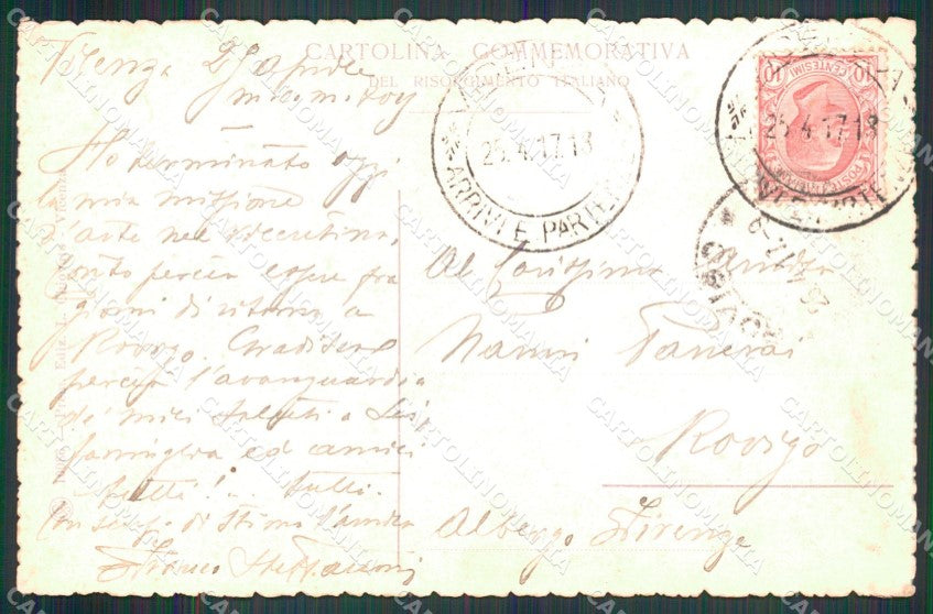 Risorgimento Italiano Saccheggi dei Croati Beltrame COLLA cartolina XB5722 – retro