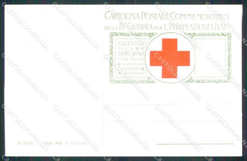 WW1 Propaganda IV Guerra Indipendenza Commemorativa Cascella cartolina XB5761 – retro
