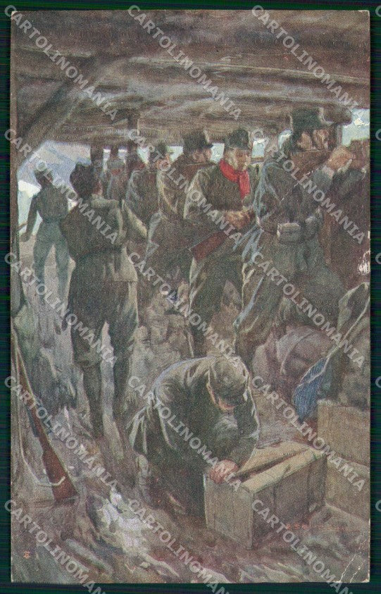 WW1 WWI Propaganda Beneficio Soldati Salvadori STRAPPINI cartolina XB5768 – fronte