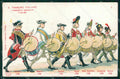 Militari Esercito Tamburini Maggiori Uniformi Cenni ABRASA cartolina XB5773 – fronte