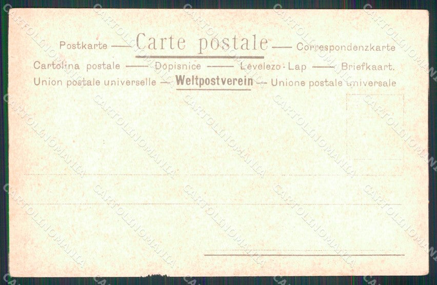 Militari Esercito Tamburini Maggiori Uniformi Cenni ABRASA cartolina XB5773 – retro