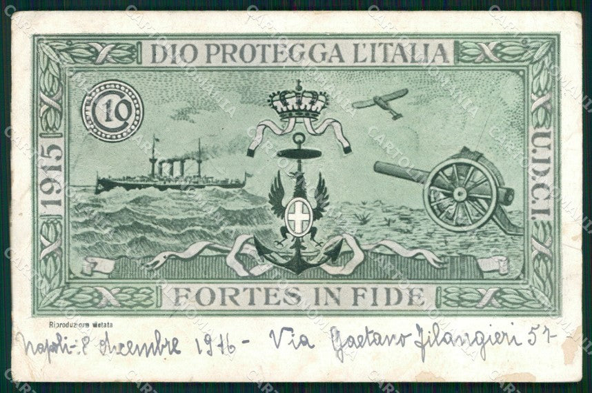WW1 WWI Propaganda Donne Cattoliche Esercito ABRASA PIEGHINE cartolina XB5795 – fronte