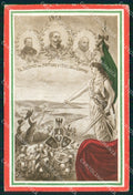 WW1 WWI Propaganda Tricolore Trento Trieste Bertiglia PIEGHINE cartolina XB5803 – fronte