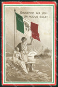 WW1 WWI Propaganda Tricolore Trento Trieste Marina Bertiglia cartolina XB5805 – fronte