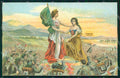 WW1 WWI Propaganda Tricolore Bersaglieri Alpini cartolina XB5806 – fronte