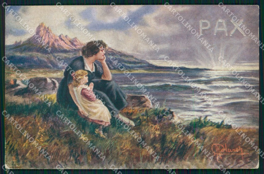 WW1 WWI Propaganda Pax Pace cartolina XB5818 – fronte