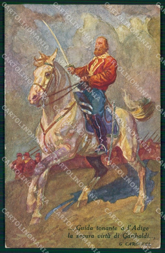WW1 WWI Propaganda Adige Garibaldi Magrini cartolina XB5871 – fronte