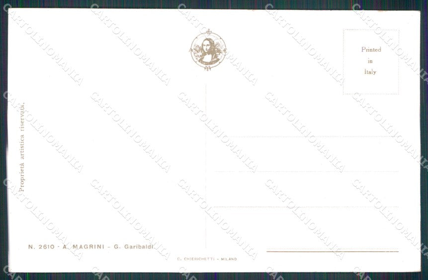 WW1 WWI Propaganda Adige Garibaldi Magrini cartolina XB5871 – retro