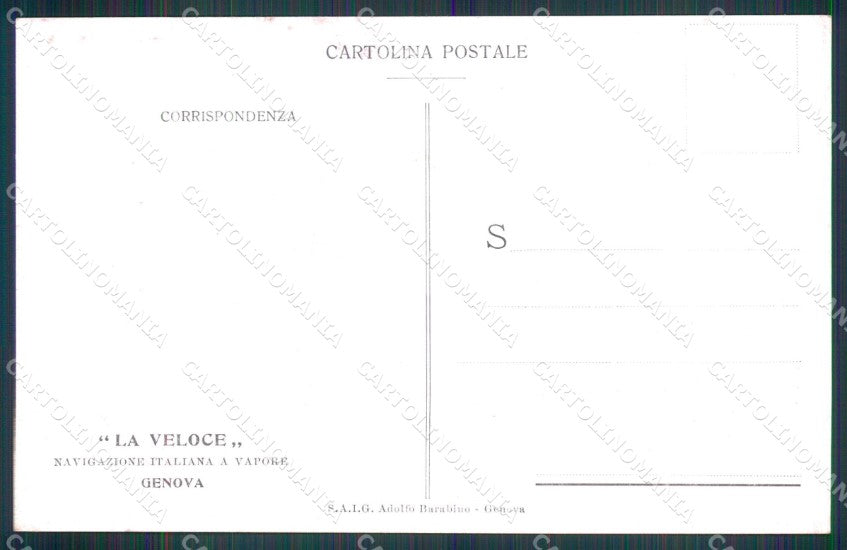 Propaganda Garibaldi Calatafimi 1860 Navigazione Genova cartolina XB5886 – retro