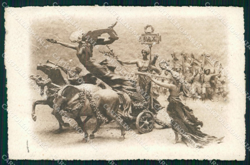 WW1 WWI Propaganda Alleati Pax Carducci Mastroianni cartolina XB5895 – fronte