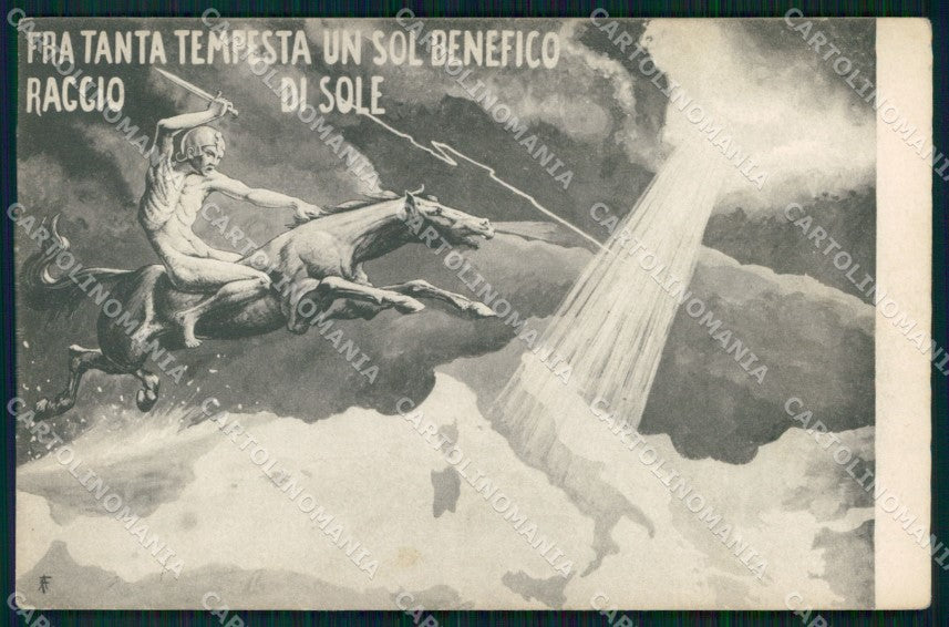 WW1 WWI Propaganda Italia Raggio di Sole cartolina XB5905 – fronte