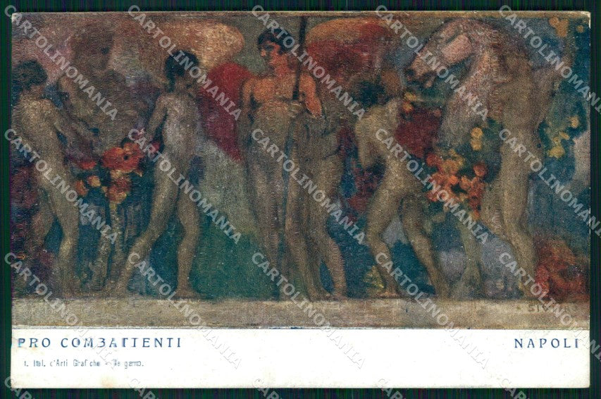 WW1 WWI Propaganda Pro Combattenti Napoli Siviero cartolina XB5911 – fronte