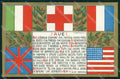 WW1 WWI Propaganda Lega Seminatrici di Coraggio CRI cartolina XB5957 – fronte