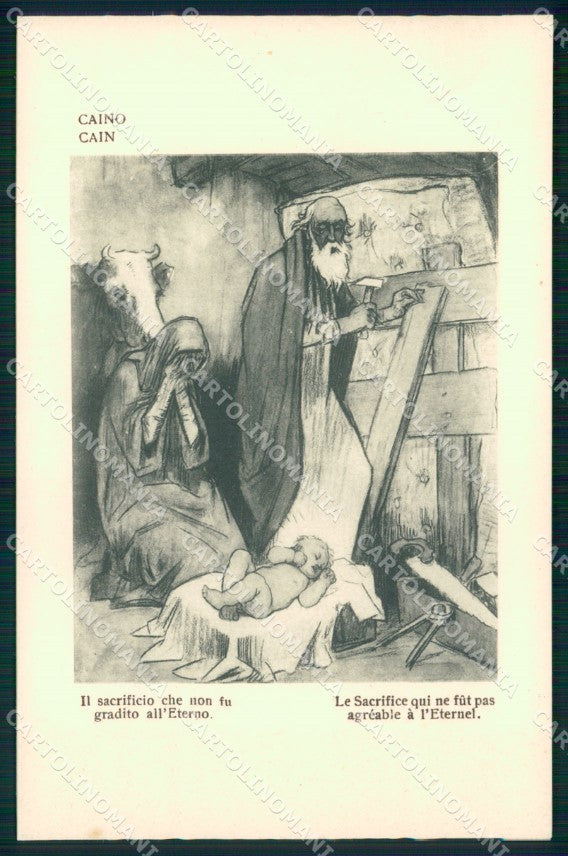 WW1 WWI Propaganda Caino Louis Raemaekers cartolina XB5986 – fronte